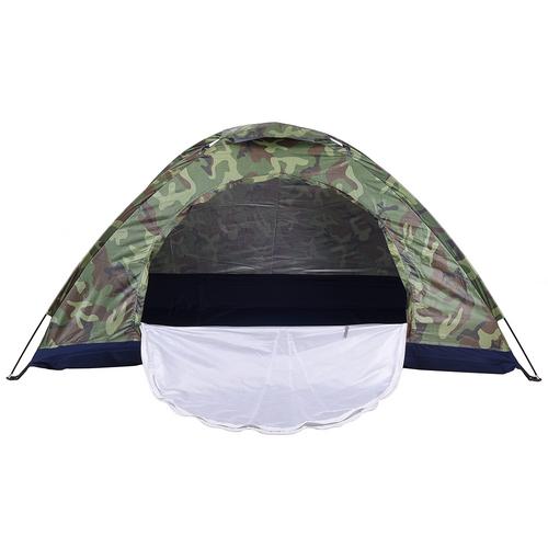 Cheap Goat Tents 3 4 Person Single Layer Camouflage Outdoor Tent Manual Single Layer Thickening Waterproof Sunscreen Camouflage Camping Tent   